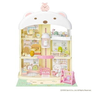 タカラトミー すみっコぐらし くっつきすみっコ みんないっしょ♪ しろくまおやねのシェアハウス ｸﾂﾂｷｽﾐﾂｺｼﾛｸﾏｵﾔﾈﾉｼｴｱﾊｳｽ-イメージ1