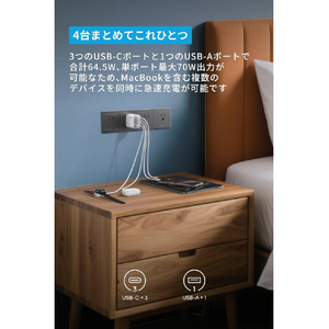 Anker Zolo Charger (70W, 4 Ports) ホワイト A121CN21-イメージ4