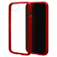 ラスタバナナ iphone17e/16e用 flexguard ﾊｲﾌﾞﾘｯﾄﾞｹｰｽ tpu×pc レッド×クリア 8768IP5EHPRD