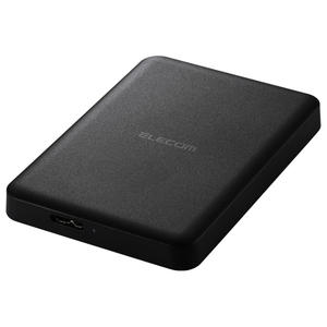 エレコム ELP-HTV 2．5インチ ポータブルHDD 1TB ブラック ELP-HTV010UBK-イメージ1
