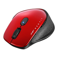 BUFFALO 無線 BlueLED 5ボタン ネオフィットマウス Mサイズ BSMBW510MRD