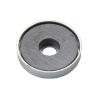 トラスコ中山 TRUSCO　キャップ付フェライト磁石　外径36mmX厚み7．5mm10個入り TFC36RA-10P