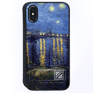 Dparks iPhone XS/X用ケース spirit case ローヌ川の星月夜 DS14789I58-イメージ1