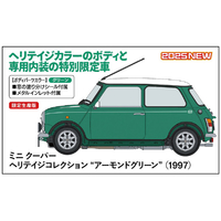 ハセガワ 1/24 ミニ クーパー ヘリテイジコレクション “アーモンドグリーン” (1997) 20789ﾐﾆｸ-ﾊﾟ-ﾍﾘﾃｲｼﾞｺﾚｸｼﾖﾝ