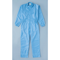 トラスコ 制電糸グリッド仕様フード無つなぎ服　ブルー　３Ｌ TCOG-B-3L