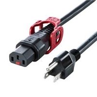 サンワサプライ 抜け防止ロック式電源コード ロックプラス(2m) ブラック APW15-515C13LP-20