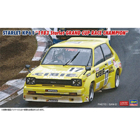 ハセガワ 1/24 スターレット KP61 “1983 スターレット グランドカップレース チャンピオン” 20796ｽﾀ-ﾚﾂﾄKP611983GCRC