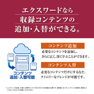 カシオ 電子辞書 160コンテンツ収録生活・教養モデル EX-word ブラック XD-SA6500BK-イメージ11