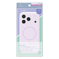 トリニティ ajouter アジュテ iPhone 17 Pro用[Coron] MagSafe対応 超精密設計 衝撃吸収シリコンケース ライラック AJ-IP25M3-CR-LIL