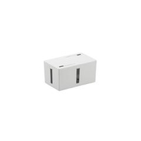 BUFFALO ケーブルボックス 電源タップ&ケーブル収容 Sサイズ ホワイト BSTB01SWH