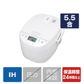東芝 IHジャー炊飯器(5．5合炊き) ホワイト RC-10HA(W)
