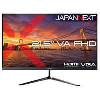 JAPANNEXT 21．5インチ 液晶モニターVAパネル搭載 フルHD(1920×1080)解像度 JN-VA215F3 HDMI VGA オーディオ入力【2年保証】 ブラック JN-VA215F3