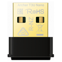 ティーピーリンク 無線LAN子機 11ac/n/a/g/b 867Mbps+400Mbps ナノサイズ USB 2．0デュアルバンドAC1300 ARCHER T3U NANO