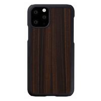 Man & Wood iPhone 11 Pro用天然木ケース Ebony I16832I58R