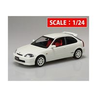アオシマ 1/24 EK9 シビック タイプR 1997 チャンピオンシップ ホワイト 09CWEK9ｼﾋﾞﾂｸﾀｲﾌRCPﾎﾜｲﾄﾟ