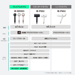 SHARP プラズマクラスタードレープフロードライヤー Plasmacluster Beauty ホワイト系 カームホワイト IB-WX903-W-イメージ14