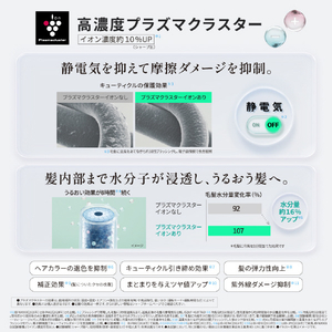 SHARP プラズマクラスタードレープフロードライヤー Plasmacluster Beauty ホワイト系 カームホワイト IB-WX903-W-イメージ8