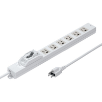 サンワサプライ 漏電ブレーカータップ(3P・6個口・5m) TAP-BR36LN-5