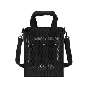 アイリスオーヤマ メッシュツールバッグ ボックス W27cm ポケット付 ブラック FCJ655V-TLB-B27D-イメージ1