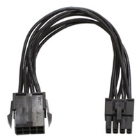 アイネックス PCI Express用電源延長ケーブル 15cm ブラック PX-008B