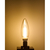 エルパ LED電球 E12口金 全光束550lm(3．8W普通電球サイズ)電球色相当 LDC4CL-G-E12-F302-イメージ4