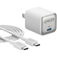 Anker Anker Nano Charger (35W) with USB-C & USB-C ケーブル ホワイト B2339N21
