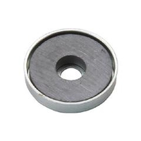 トラスコ中山 TRUSCO　キャップ付フェライト磁石　外径25．5mmX厚み5mm　1個入り TFC25RA-1P