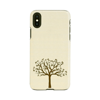 Man & Wood iPhone XS/X用天然木ケース Apple tree I13864I58