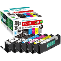 エコリカ リサイクルインクカートリッジ 6色パック ECI-C381XL-6P