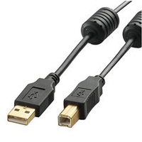 エレコム フェライトコア付きUSB2．0ケーブル ブラック1.5m U2C-BF15BK