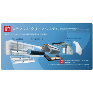 日立 「標準工事代金半額」 6畳 フィルター自動清掃 省エネハイパワーエアコン e angle select 凍結洗浄 白くまくん Xシリーズ RASJT2225SE5WS-イメージ7