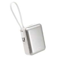 ラスタバナナ PD20W対応 TYPE-C1ポート/USB1ポート TYPE-C直付超小型モバイルバッテリー 10000MAH 10CM ホワイト RLI100C20W06WH