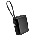 ラスタバナナ PD20W対応 TYPE-C1ポート/USB1ポート TYPE-C直付超小型モバイルバッテリー 10000MAH 10CM ブラック RLI100C20W06BK