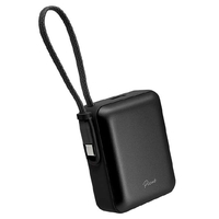 ラスタバナナ PD20W対応 TYPE-C1ポート/USB1ポート TYPE-C直付超小型モバイルバッテリー 10000MAH 10CM ブラック RLI100C20W06BK