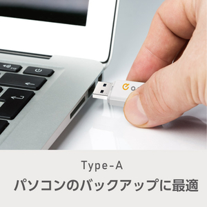 e angle USB3．2(Gen1)TypeC-A対応USBメモリ 32GB ホワイト ANGV-CRUAC032-A-W-イメージ5