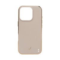 Hamee iPhone 16 Pro用ハイブリッドケース SALISTY マットカラー グレージュ 669-978962