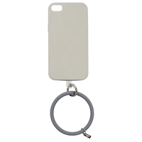 GAACAL iPhone SE(第3世代)/SE(第2世代)/8/7用落下防止リング付きTPUケース グレー P00252GYB