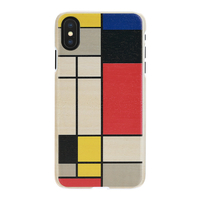 Man & Wood iPhone XS Max用天然木ケース Mondrian Wood I13896I65