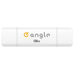 e angle USB3．2(Gen1)TypeC-A対応USBメモリ 128GB ホワイト ANGV-CRUAC128-A-W-イメージ1