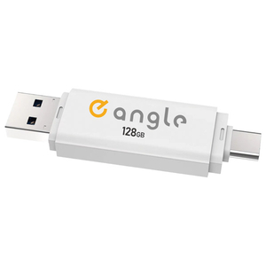 e angle USB3．2(Gen1)TypeC-A対応USBメモリ 128GB ホワイト ANGV-CRUAC128-A-W-イメージ2