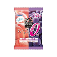 オリヒロ ぷるんと蒟蒻ゼリーパウチ カロリーゼロ白桃+巨峰12個 FC481SA