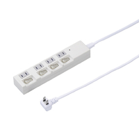 ヤザワ 雷ガｰド付4個口節電タップ3m ホワイト H4BKS443WH
