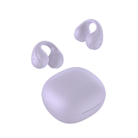 グリーンハウス オープンイヤー型ワイヤレスイヤフォン イヤーカフタイプ パープル GH-OWSB-PU