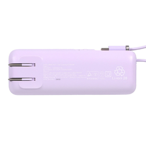 MOTTERU ACモバイルバッテリー 5000mAh ペールアイリス MOT-MBAC5001-PU-イメージ3