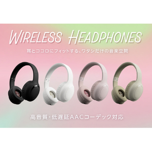 グリーンハウス ワイヤレスヘッドホン ホワイト GH-HPBB-WH-イメージ3