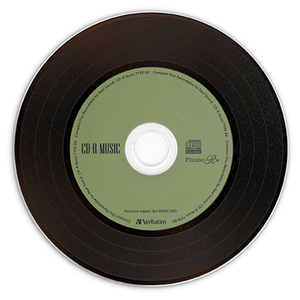 Verbatim シックなカラーのレコードデザイン音楽用CD レコードデザインPhono-R 5枚組 AR80FHX5V7-イメージ7