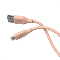CIO シリコンケーブル USB-A to Lightning 1m ピンク CIO-SL30000-AL1-PK