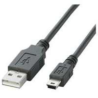 エレコム USB2．0ケーブル(mini-Bタイプ) 2m ブラック2m U2C-M20BK