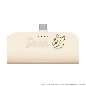 PGA USB Type-C 直挿しモバイルバッテリー 5000mAh/PD20W [くまのプーさん] PG-DLB50C04POO-イメージ1