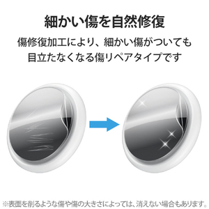エレコム AirTag用フルカバーフィルム/衝撃吸収/高光沢/傷リペア AT-FLAPKRG-イメージ6